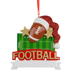 Custom Mr. Football Christmas Tree Ornament Personalized Sports Gift