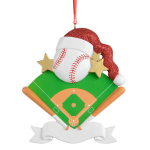 Personalized Ornament Custom Mr. Baseball Christmas Ornament