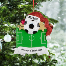 Load image into Gallery viewer, Personalized Christmas Ornament Custom Sports Keepsake Mr. Soccer
