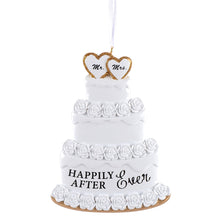 Load image into Gallery viewer, Personalized Christmas Ornament Wedding Cake
