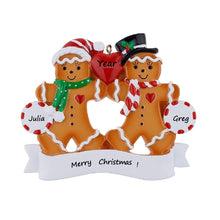 Load image into Gallery viewer, Personalized Family Gift Christmas Ornament Gingerbread Family 2
