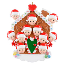 Load image into Gallery viewer, Personalized Gift For Family 11 Christmas Decor Ornament Gingerbread House
