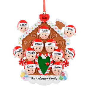 Personalized Gift For Family 11 Christmas Decor Ornament Gingerbread House