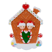 Load image into Gallery viewer, Christmas Customize Gift Ornament Holiday Decoration Gingerbread House Family
