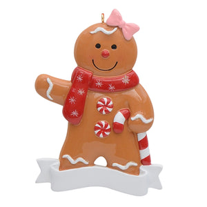 Personalized Gift Christmas Decoration Ornament Ginger Bread Ornament Boy/Girl