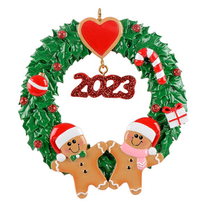 Personalized Christmas Ornament Ginger Bread Couple Ornament