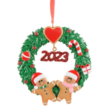 Load image into Gallery viewer, Personalized 2023 Christmas Gift Ornament Ginger Bread Couple Ornament
