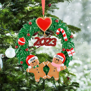 Personalized 2023 Christmas Gift Ornament Ginger Bread Couple Ornament