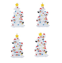 Load image into Gallery viewer, Personalized Christmas Ornament Penguin Family White

