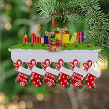 Load image into Gallery viewer, Christmas Personalized Ornament Mantel stockings Family
