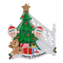 Load image into Gallery viewer, Personalized Ornament Christmas Morning Family 2
