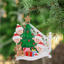 Load image into Gallery viewer, Personalized Ornament Christmas Morning Family 4
