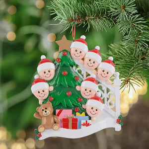 Personalized Ornament Christmas Morning Family7
