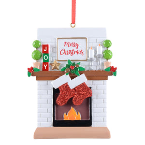 Personalized Gift for Family 2 Christmas Decoration Ornament Fireplace Stockings