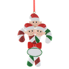 Load image into Gallery viewer, Personalized House Ornament Christmas Ornament Elves Family of 3
