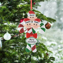 Load image into Gallery viewer, Personalized House Ornament Christmas Ornament Elves Family of 3
