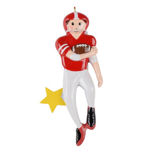 Personalized Christmas Sport Ornament Football Girl/Boy