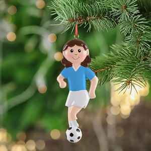 Personalized Christmas Sport Ornament Soccer Girl/Boy