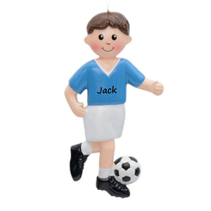 Personalized Christmas Sport Ornament Soccer Girl/Boy