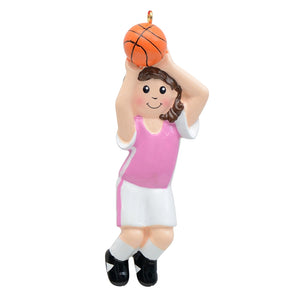 Personalized Christmas Sport Ornament Basketball Girl/Boy