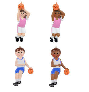 Personalized Christmas Sport Ornament Basketball Girl/Boy