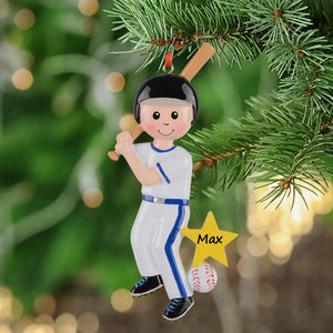 Personalized 2023 Christmas Gift for Sports Christmas Tree Decor Ornament Baseball Boy