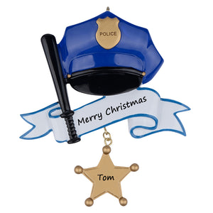 Personalized Occupation Christmas Ornaments Policeman Ornament