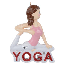 Load image into Gallery viewer, Maxora Christmas Personalized Sport Ornament Yoga Girl
