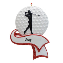 Load image into Gallery viewer, Personalized Christmas Sport Ornament Golf
