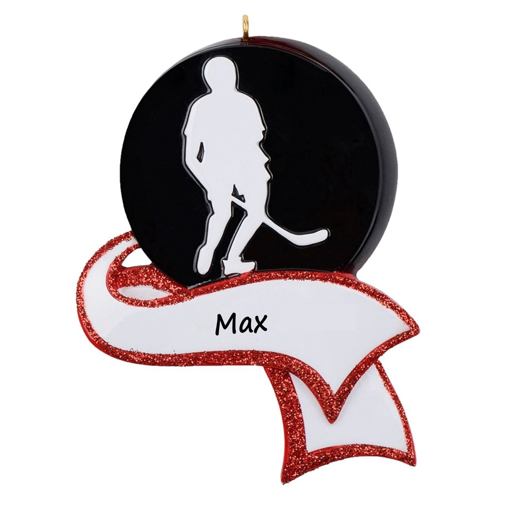 Personalized Christmas Sport Ornament Men's Hockey