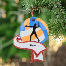 Load image into Gallery viewer, Personalized Christmas Sport Ornament Women&#39;s Volleyball
