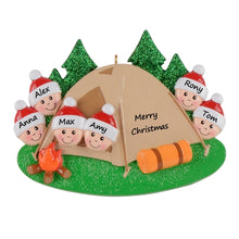 Load image into Gallery viewer, Customized Christmas Gift Ornament Camp Out Family 6
