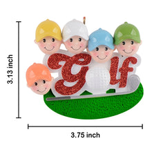 Load image into Gallery viewer, Customized Christmas Sport Ornament Golf Friend of 5
