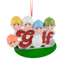 Load image into Gallery viewer, Customized Christmas Decoration Ornament  Sport Gift Golf Friend of 5
