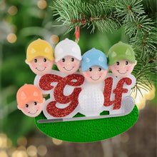 Load image into Gallery viewer, Customized Christmas Sport Ornament Golf Friend of 5
