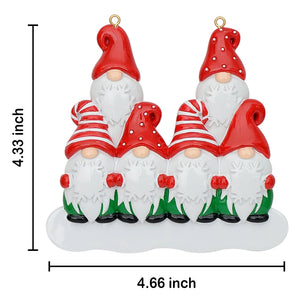 Customize Gift Christmas Decoration Ornament Gnomes Family