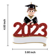 Load image into Gallery viewer, Personalized Christmas Ornament Graduate Boy/Girl
