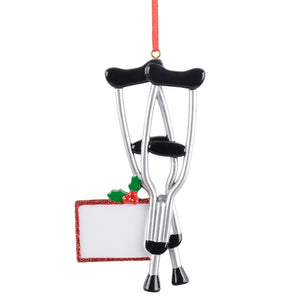 Personalized Christmas Ornament Crutches