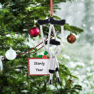 Personalized Spetial Gift Christmas Ornament Crutches