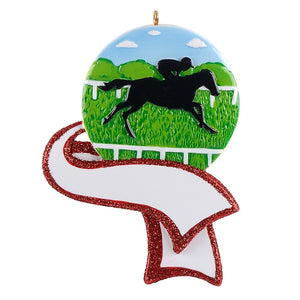 Personalized Christmas Sport Ornament Horse Riding