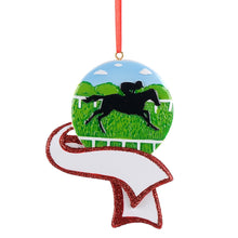 Load image into Gallery viewer, Personalized Christmas Sport Ornament Horse Riding
