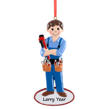 Load image into Gallery viewer, Personalized Christmas Ornament Fix it Boy
