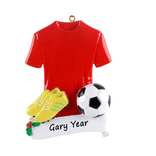 Load image into Gallery viewer, Personalized Christmas Ornament Soccer
