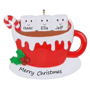 Personalized Christmas Ornament Marshmallo Family 3