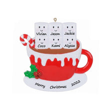 Load image into Gallery viewer, Personalized Christmas Ornament Marshmallo Family

