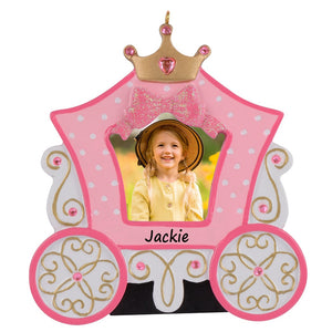 Christmas Personalized Ornament Princess Carriage Photo Frame