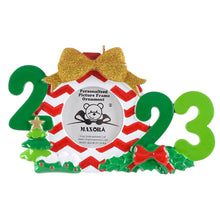 Load image into Gallery viewer, Personalized 2023 Photo Frame Christmas Tree Ornament,Resin
