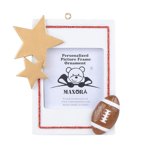 Personalized Christmas Sport Photo Frame Ornament