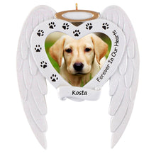 Load image into Gallery viewer, Personalized Christmas Ornament Dog Memory Photo Frame
