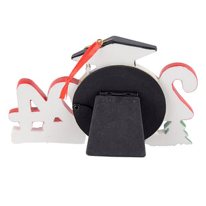 Personalized Ornament Graduate Photo Frame Red